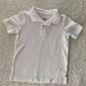 🌷 5 for $10 🌟ships free over $25 Oshkosh white polo shirt